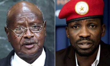 Bobi Wine and President Museveni