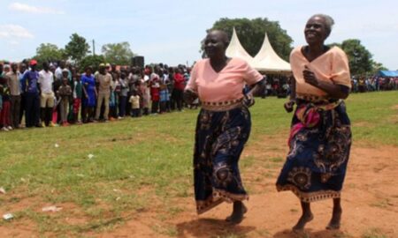 Elderly people take part in Easter talent search games
