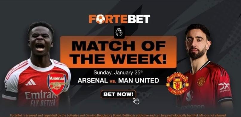 The Gunners/United Epic Clash, Super 61M Win & Fortebet Betting Freedom